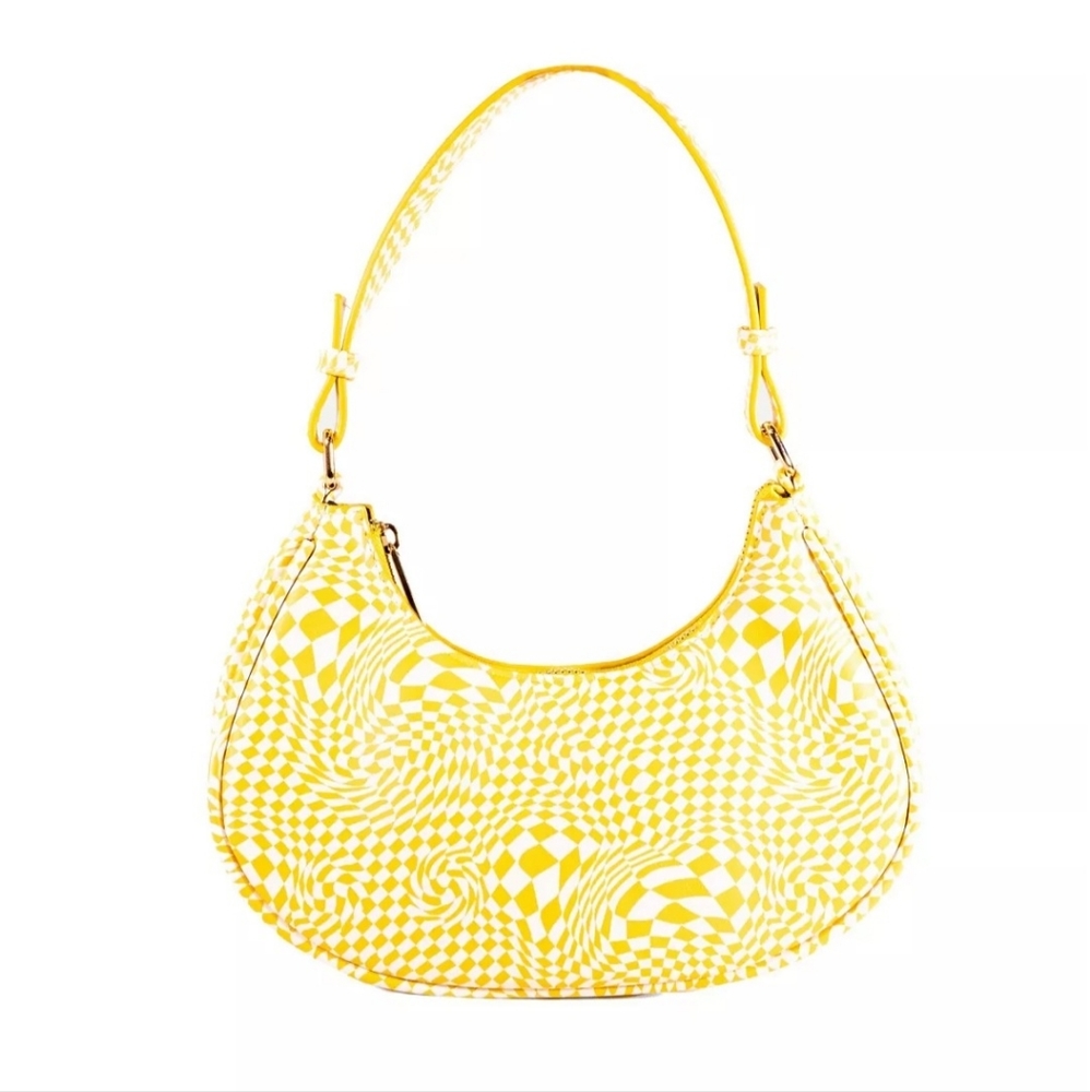 NWT Skinnydip London Kelly Yellow Checkerboard Shoulder Bag